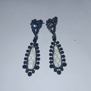 Avon Black Diamond Color Drop Earrings